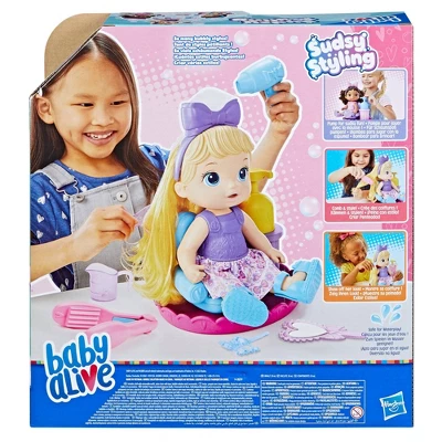 Baby Alive Sudsy Styling Baby Doll - Blonde Hair 5 Baby Alive Sudsy Styling Baby Doll - Blonde Hair - Image 3