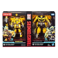 2pk Transformers Toys Studio Series 24 And 25 Deluxe Class Bumblebee Action Figure (Target Exclusive)