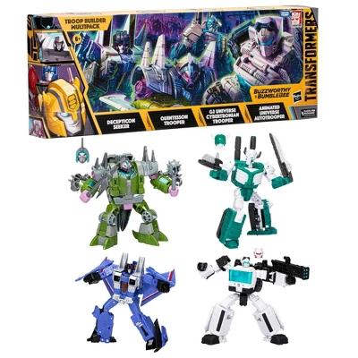 Transformers Troop Builder Action Figure Set - 4pk (Target Exclusive) 4 Transformers Troop Builder Action Figure Set - 4pk (Target Exclusive) - Image 2