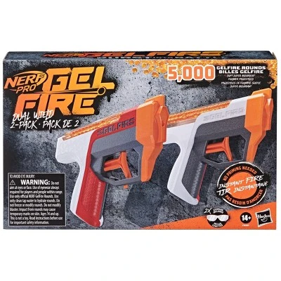 NERF Pro Gelfire Dual Wield Blasters - 2pk 3 NERF Pro Gelfire Dual Wield Blasters - 2pk