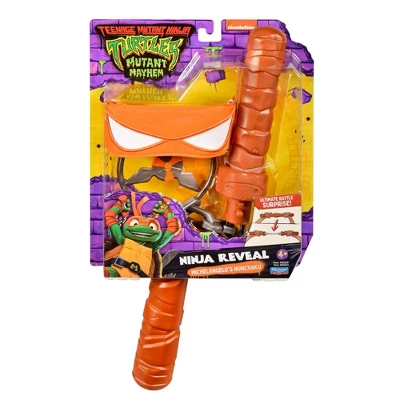 Teenage Mutant Ninja Turtles: Mutant Mayhem Ninja Reveal Michelangelos' Nunchaku And Role Play Set 3 Teenage Mutant Ninja Turtles: Mutant Mayhem Ninja Reveal Michelangelos' Nunchaku And Role Play Set