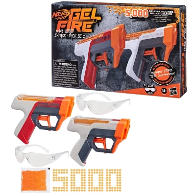 NERF Pro Gelfire Dual Wield Blasters - 2pk 4 NERF Pro Gelfire Dual Wield Blasters - 2pk - Image 2