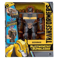 Transformers Buzzworthy Bumblebee Smash Changers Scourge Action Figure