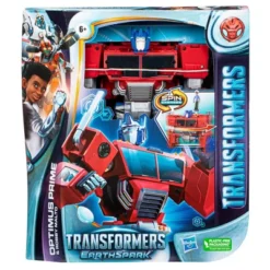 Transformers EarthSpark Spin Changer Optimus Prime And Robby Malto